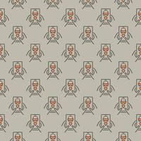 Carsharing App on Smartphone Screen vector colored seamless pattern