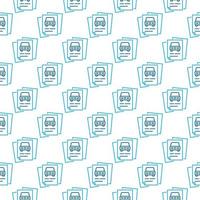 Carsharing Documents vector concept outline seamless pattern