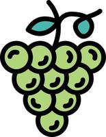 icono de vector de uvas