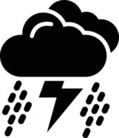 ilustración de diseño de icono de vector de tormenta