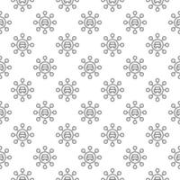 Carsharing vector round concept linear seamless pattern