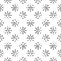 Carsharing vector round concept linear seamless pattern