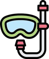 Scuba diving Vector Icon Design Illustration