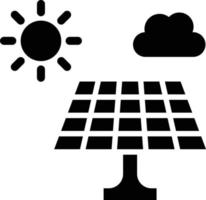 ilustración de diseño de icono de vector de panel solar