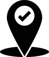 Location Check Vector Icon Design Illustration