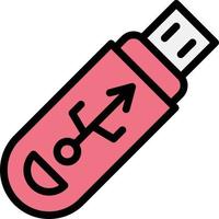 ilustración de diseño de icono de vector usb