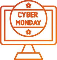 Cyber Monday Sale Icon Style vector