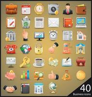 Business icons big set vector illustration