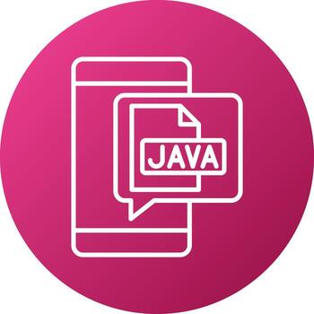 Java icono estilo vector