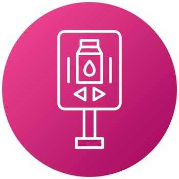 estilo de icono de pantalla interactiva vector