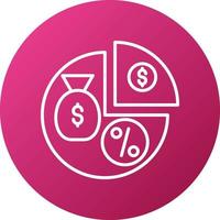Dividends Icon Style vector