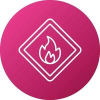 Fire Hazard Icon Style vector