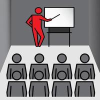 Classroom Presentation Board Illustration Vector