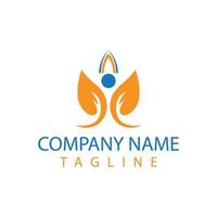 Unique flower icon logo design with vector format.