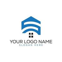 Unique real state logo design with vector format.