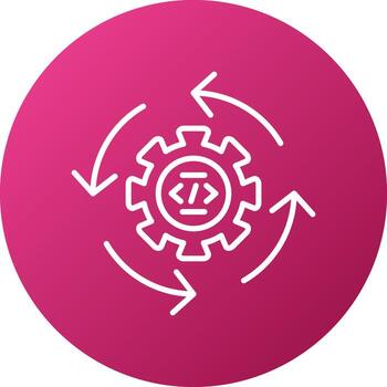 Continuous Integration Icon Style vector