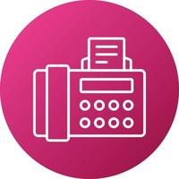 Fax Icon Style vector