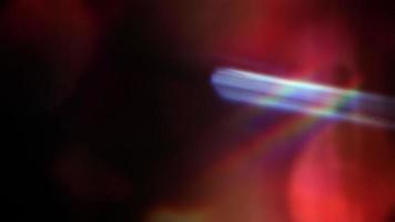 Schleife abstrakt bunt optisch Fackel Licht Leck Bewegung video
