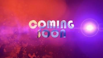 Coming Soon abstract technology cinematic title background video