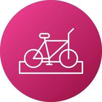 bicicleta carril icono estilo vector