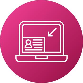 Minimization Icon Style vector