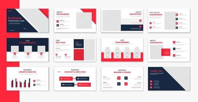 Corporate template presentation design , business presentation for brochure, company profile, portfolio, annual report vector