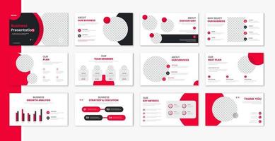 Corporate template presentation design , business presentation for brochure, company profile, portfolio, annual report vector