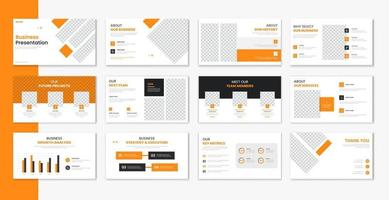 Corporate template presentation design , business presentation for brochure, company profile, portfolio, annual report vector