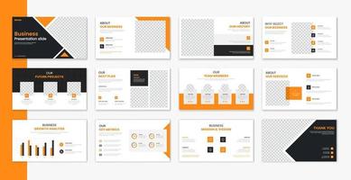 Corporate template presentation design , business presentation for brochure, company profile, portfolio, annual report vector