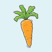 Illustration of Carrot Vector Drawing