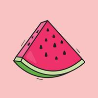 Illustration of Watermelon Vector Drawing