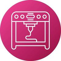 3D Printing Icon Style vector