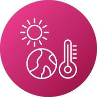 Global Warming Icon Style vector