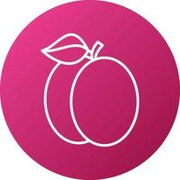 Plum Icon Style vector