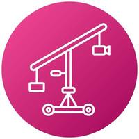 Camera Crane Icon Style vector