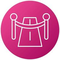 Red Carpet Icon Style vector