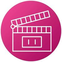 Clapperboard Icon Style vector