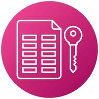 Asymmetric Keys Icon Style vector