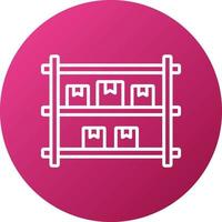 Package Shelf Icon Style vector