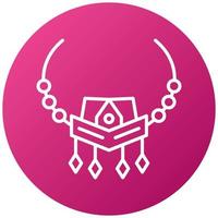 Necklace Icon Style vector