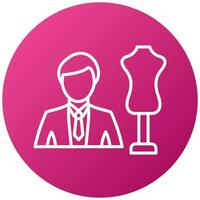 Fashion Designer Icon Style vector