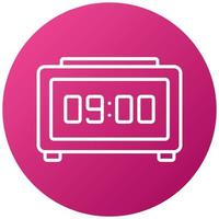 Digital Clock Icon Style vector