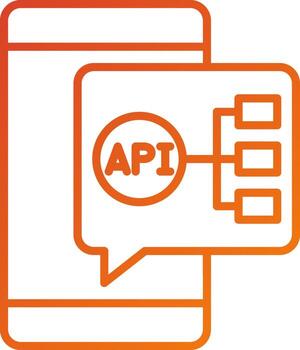 Api Integration Icon Style vector