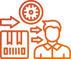 Lead Time Icon Style vector