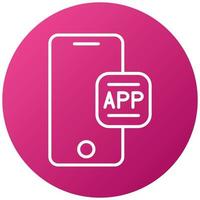 Mobile App Icon Style vector