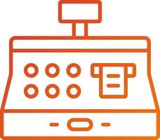 Cash Register Icon Style vector