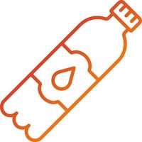 estilo de icono de botella de agua vector