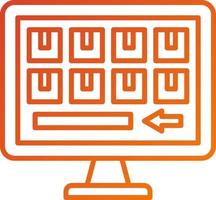 Initial Purchase Quantity Icon Style vector