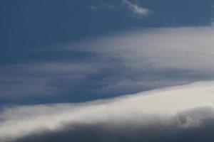 Stormy weather and dark clouds photo