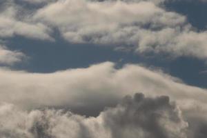 Stormy weather and dark clouds photo